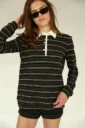 Sweter POLO paski 26