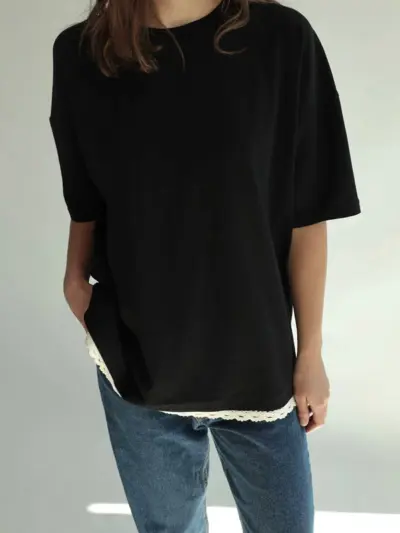 t shirt buddy olgajahr czarna bawelna crochet 3