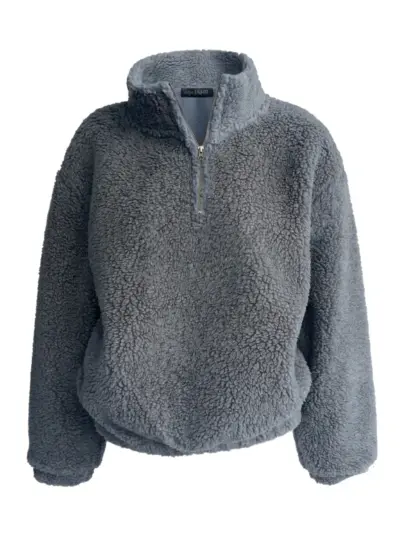 bluza mouton olgajahr szaro niebieski welna merino packshot z przodu 6
